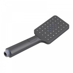 Square 3 Functions Gunmetal Grey Rainfall Hand Held Shower Head Only Square 3 Functions Gunmetal Grey Rainfall Hand Held Shower Head Only